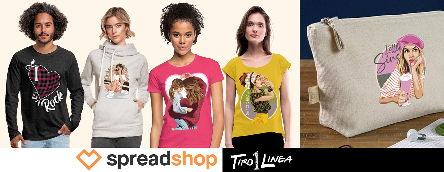 Tienda Spreadshop Tiro1Linea